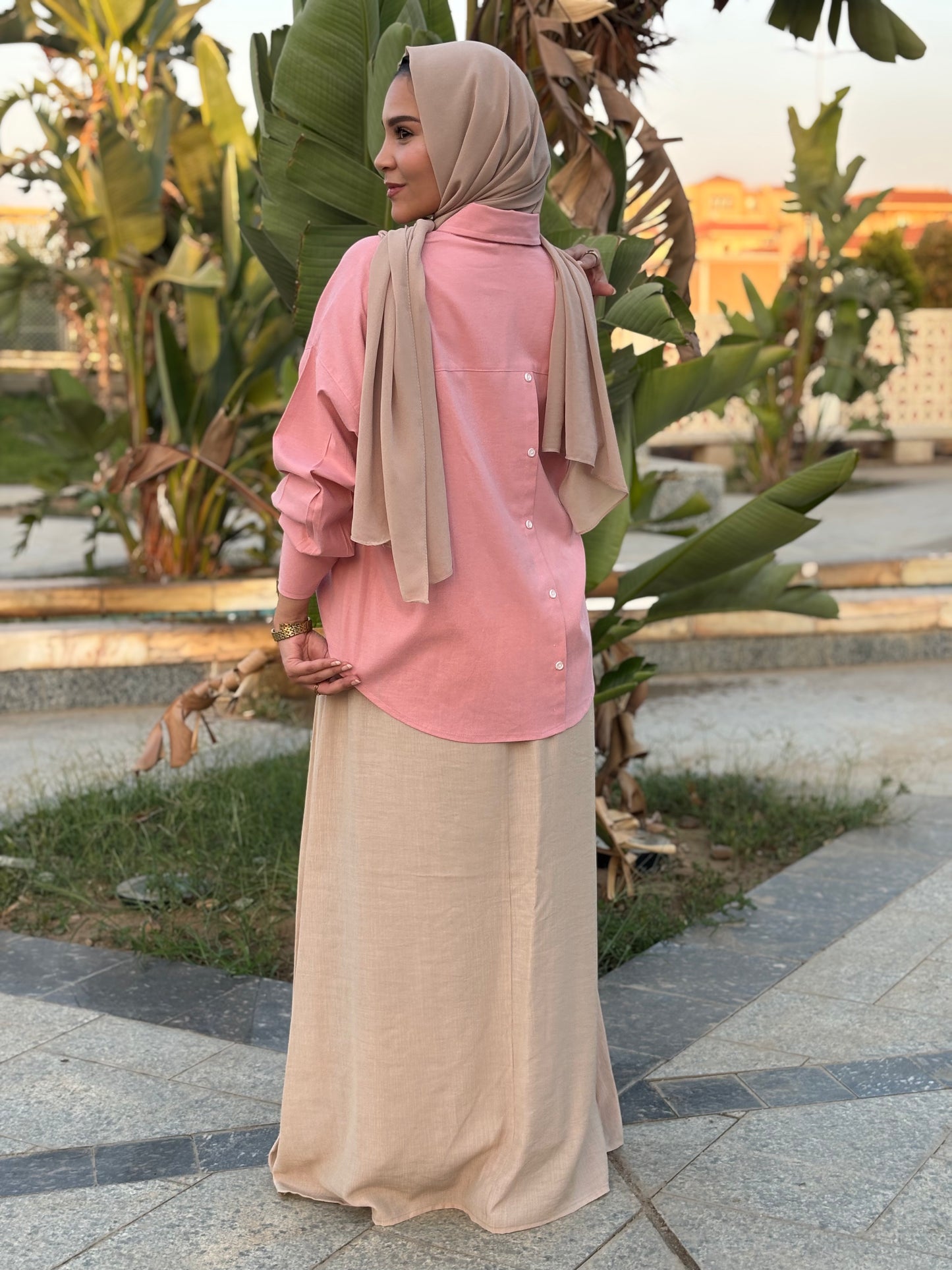 Poplin Vibes Pink Shirt