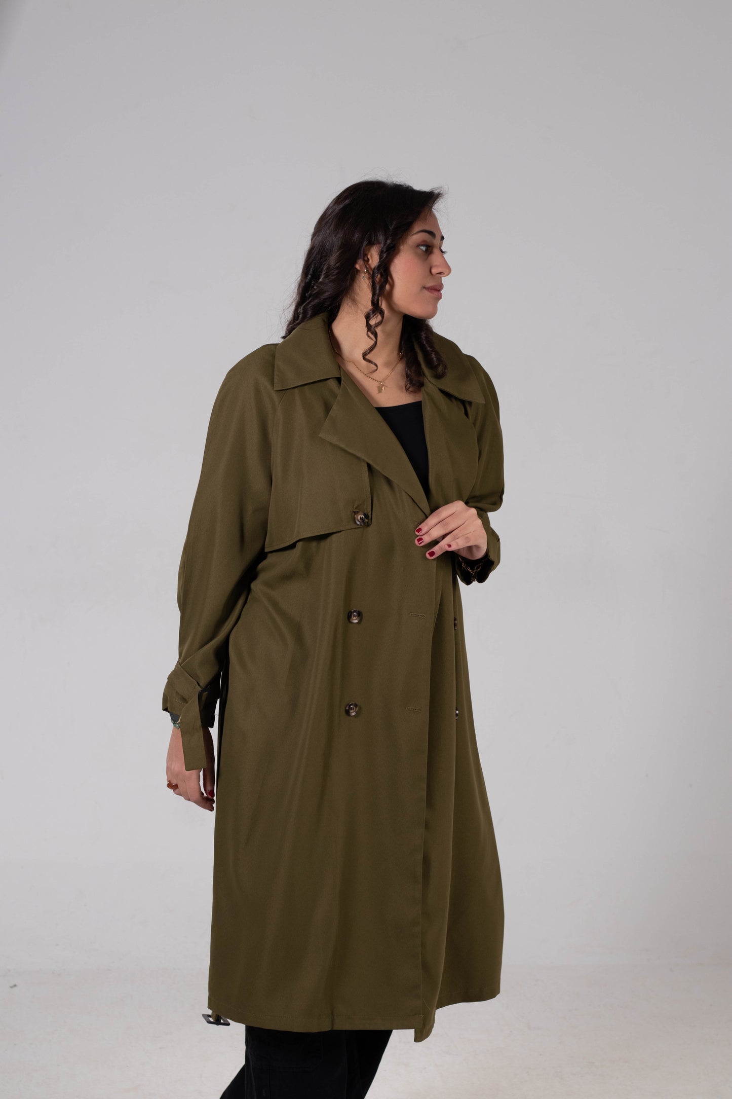 Olive Trench Coat