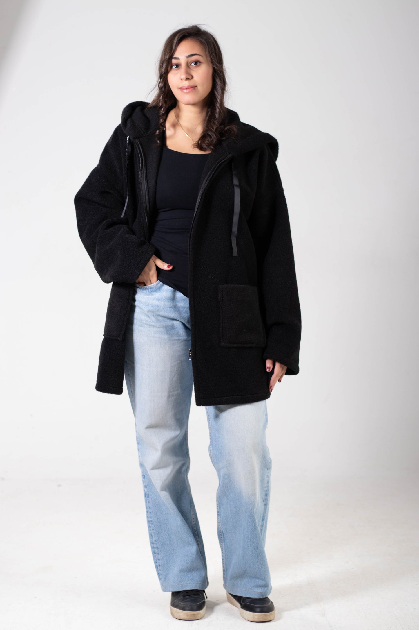 Wool Hodded Jacket