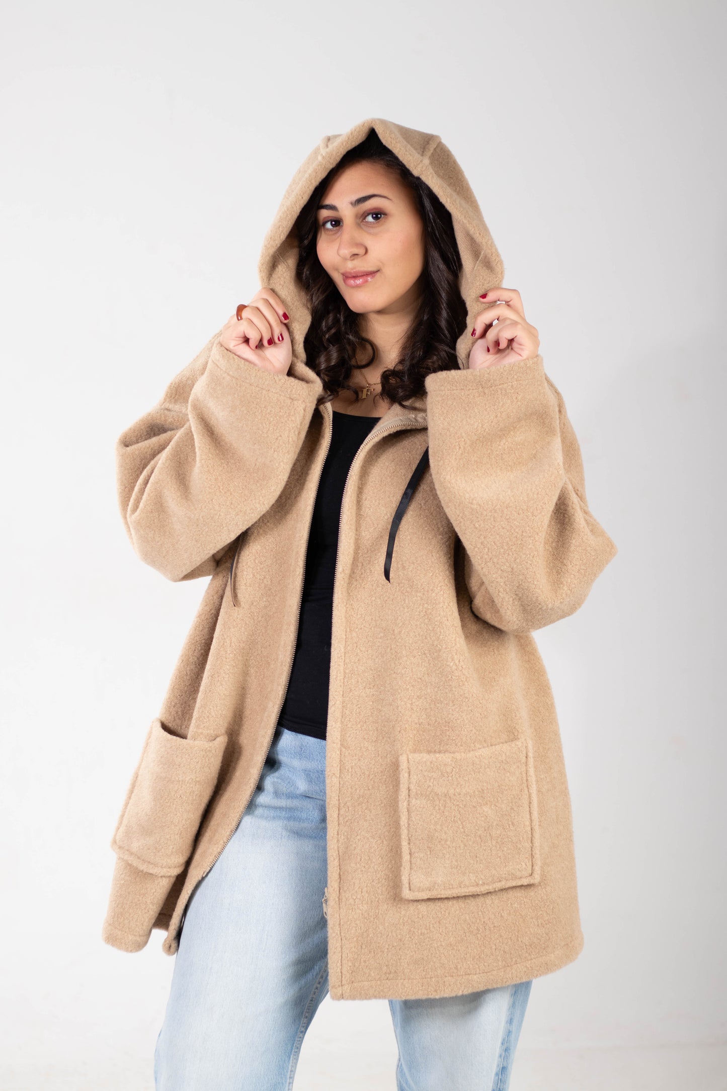 Wool Hodded Jacket
