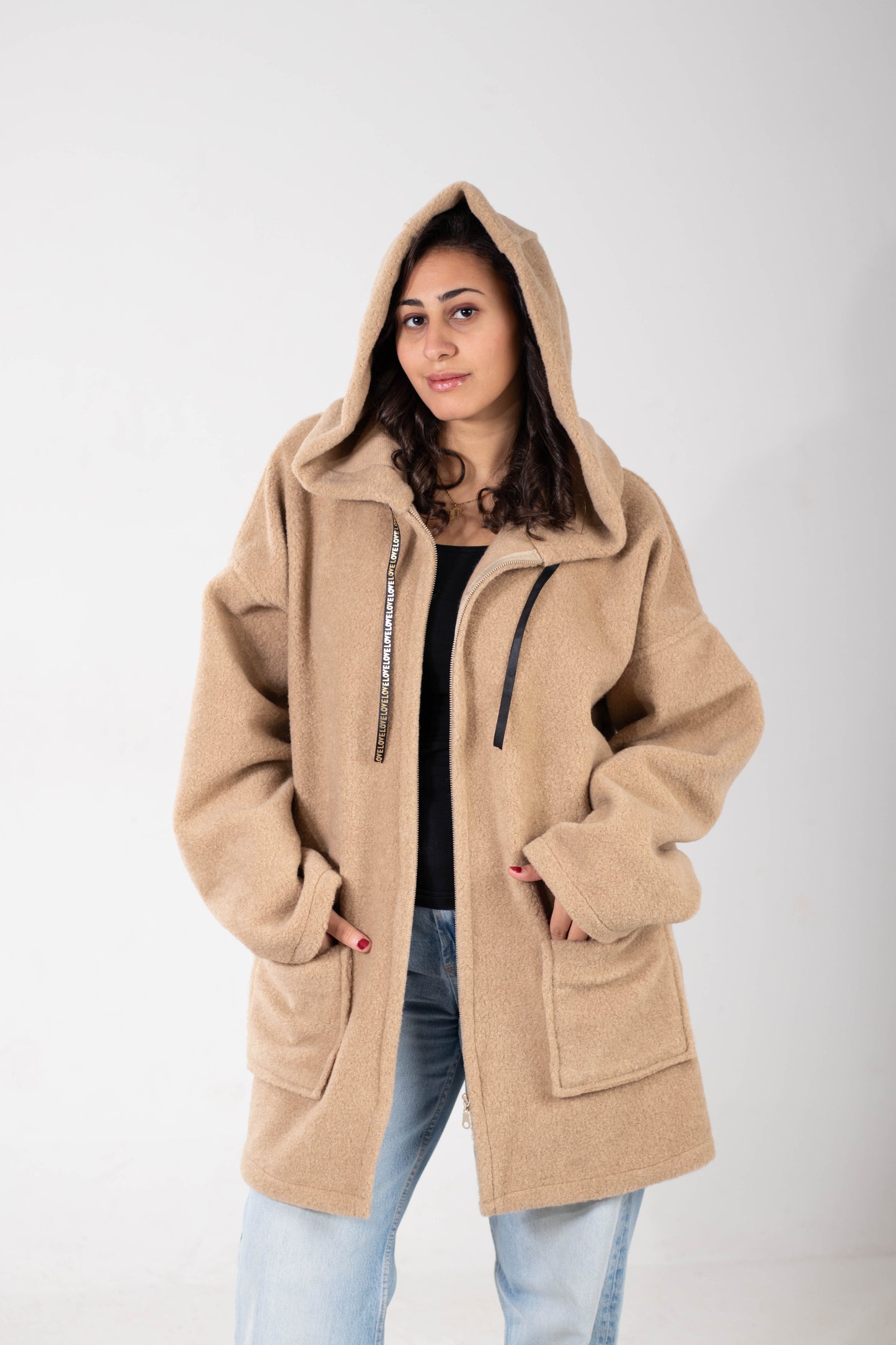 Wool Hodded Jacket
