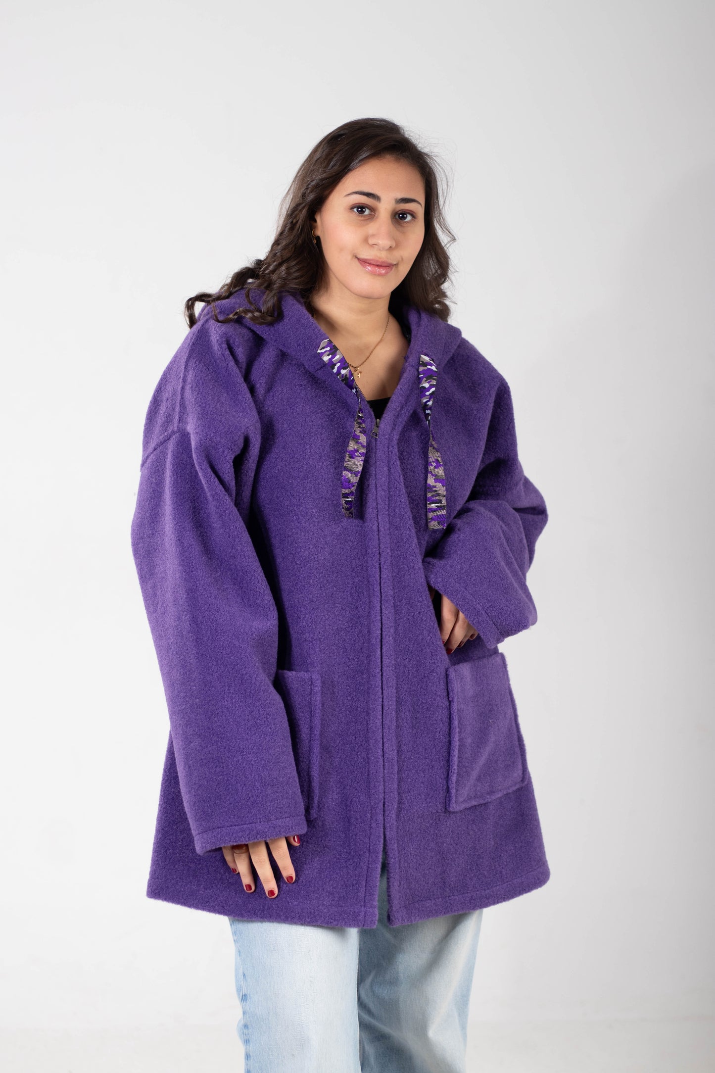 Wool Hodded Jacket