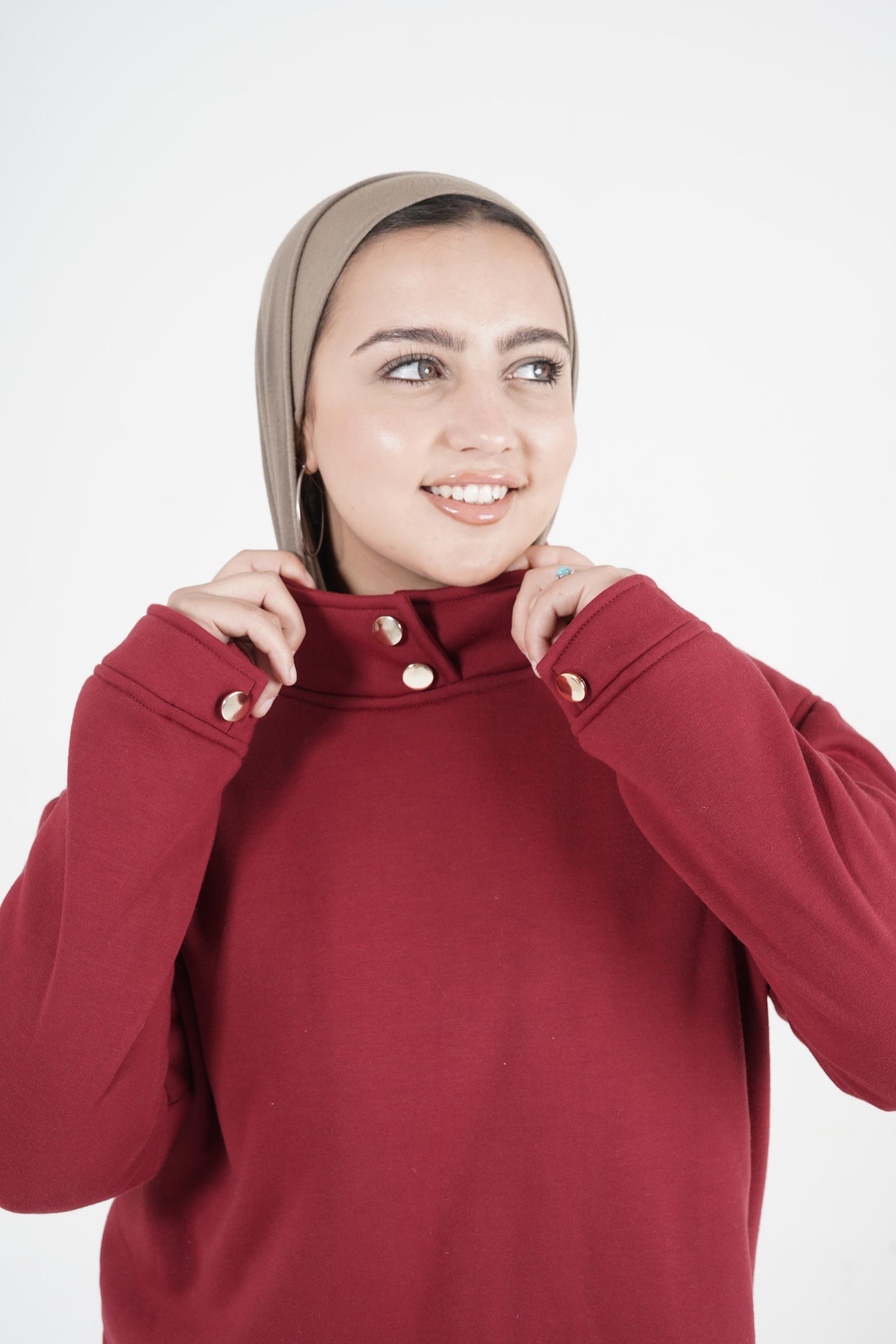 Burgandy Milton Top