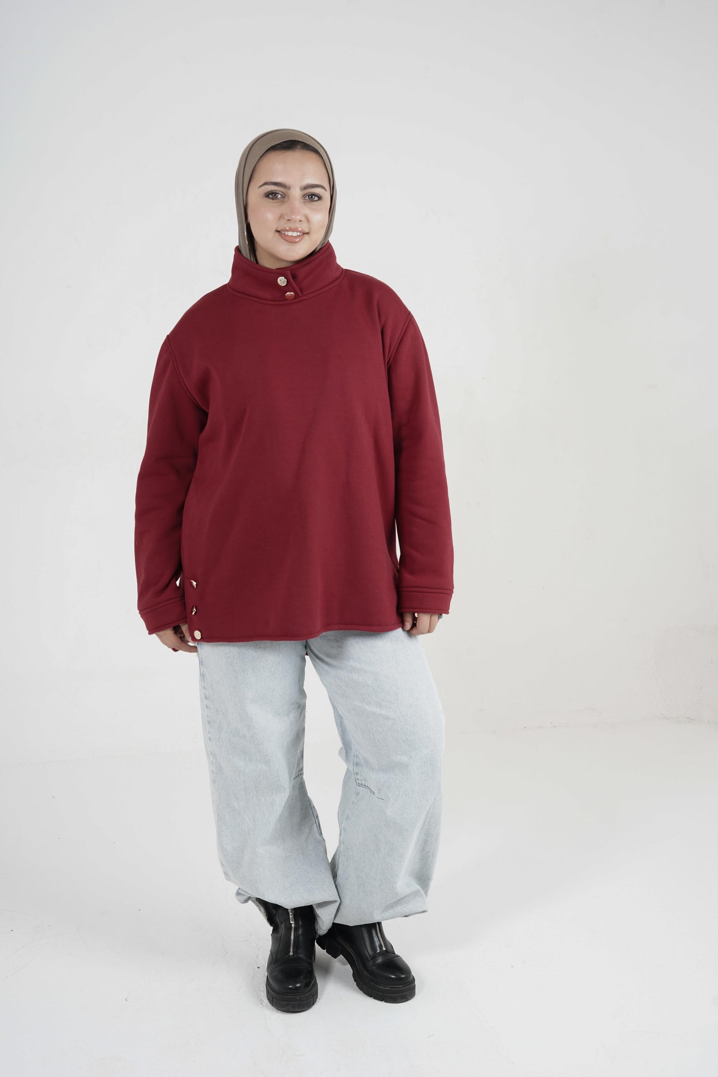 Burgandy Milton Top