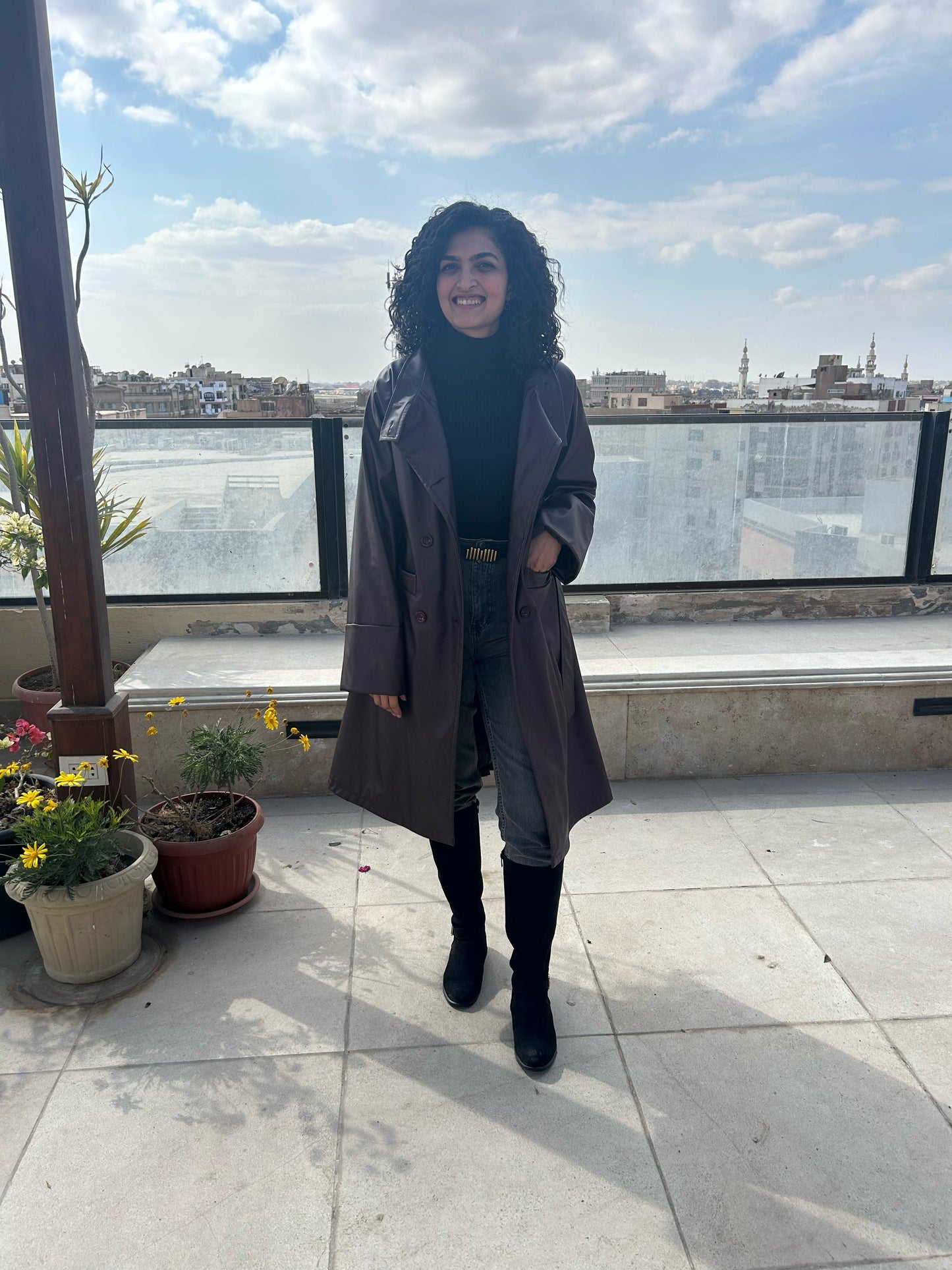 Burgandy Leather Coat
