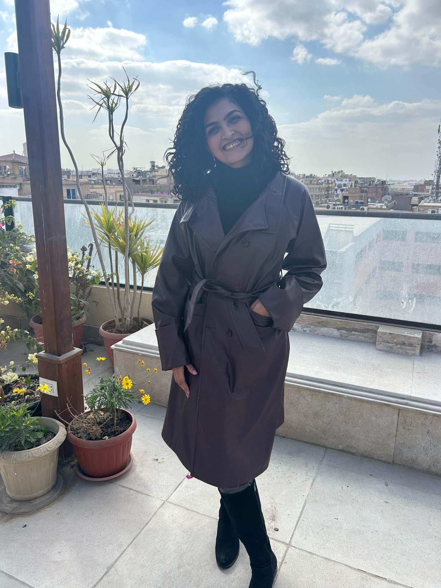Burgandy Leather Coat