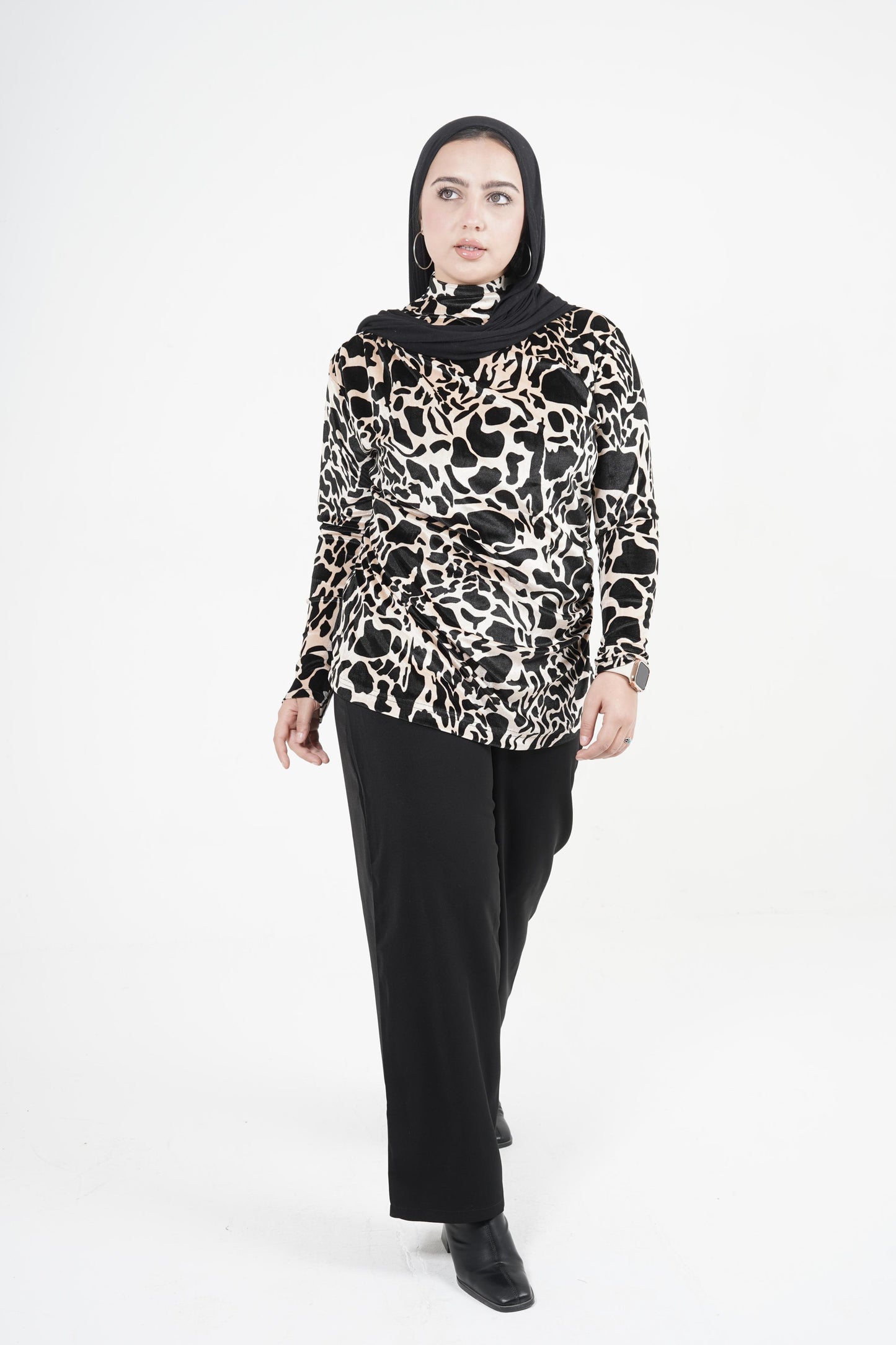 Leopard Velvet Top