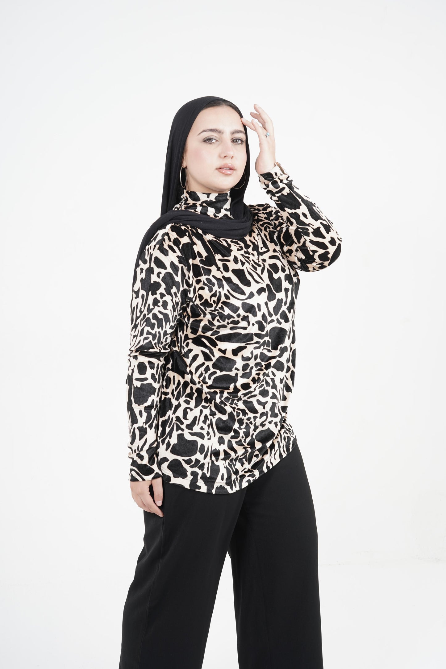 Leopard Velvet Top