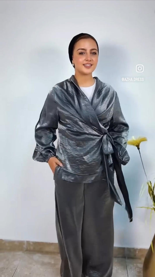 Silver Grey Shimmer Set