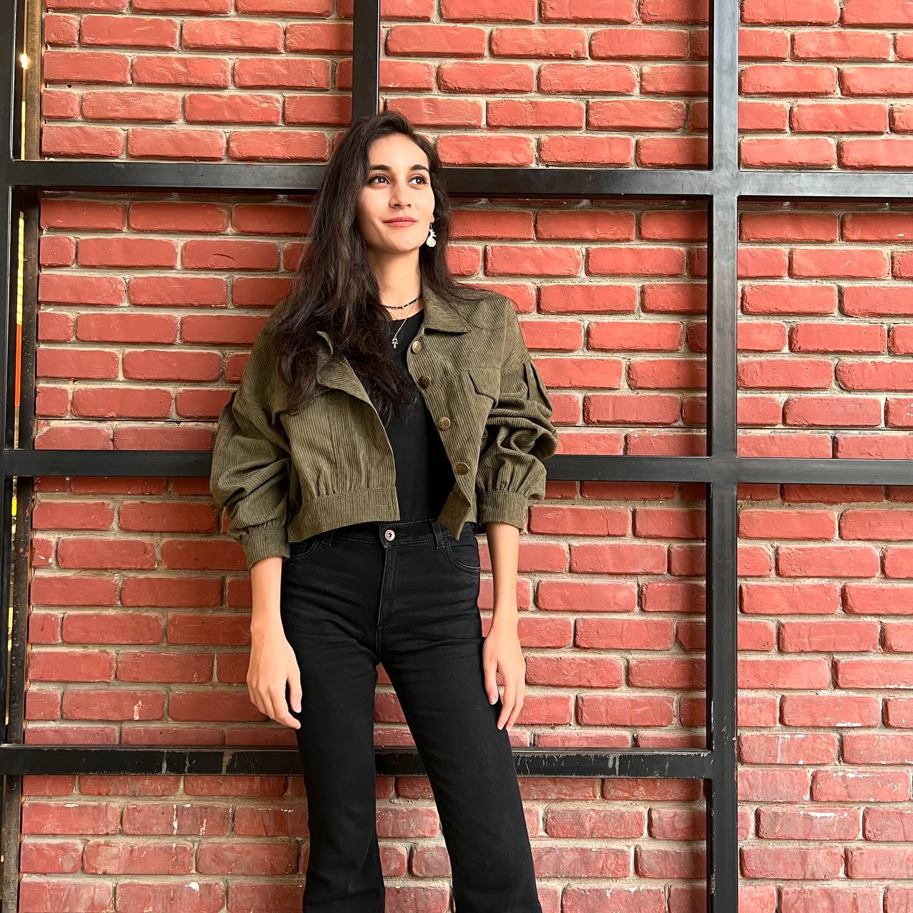 Corduroy Cropped Jacket