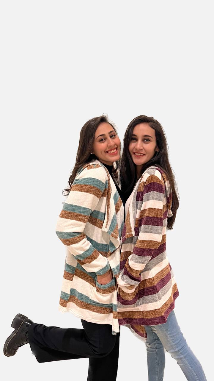 Knitted Stripped Jacket