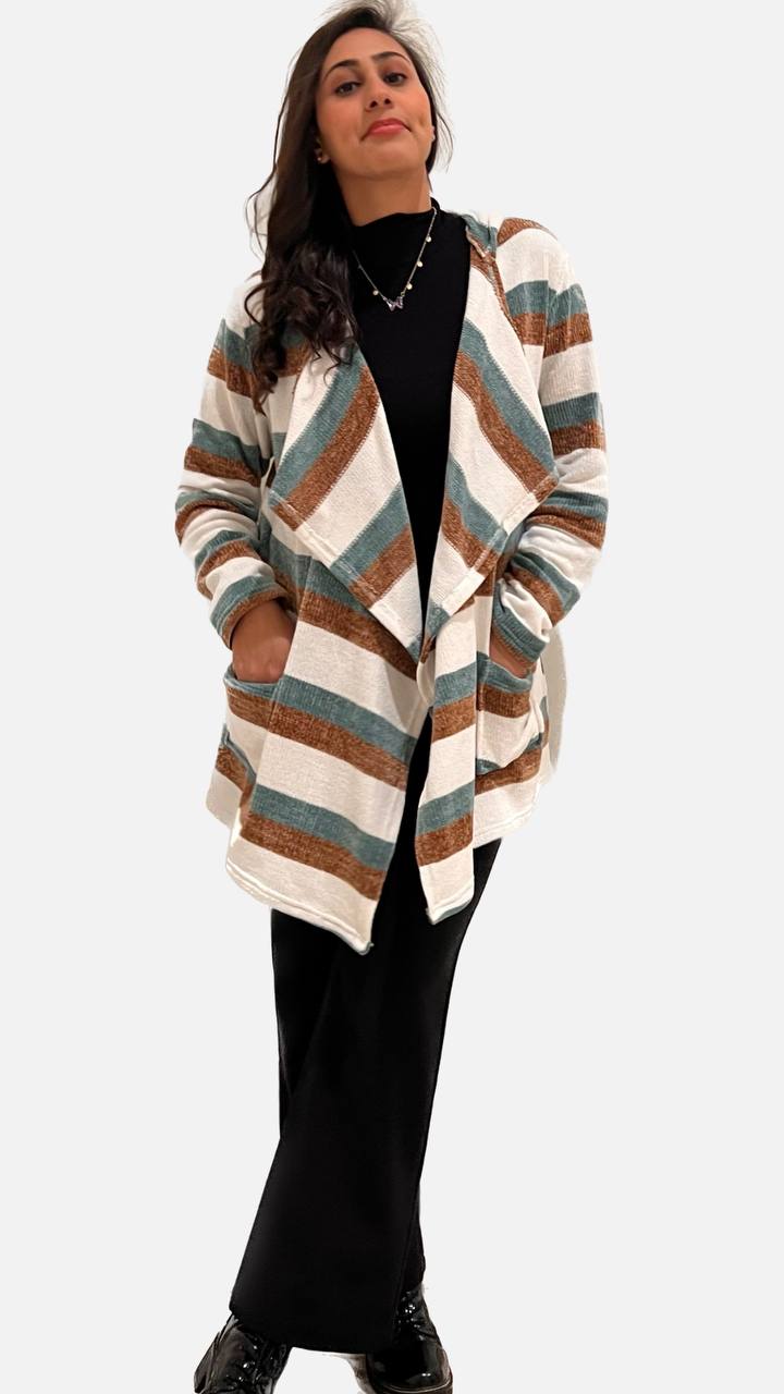 Knitted Stripped Jacket