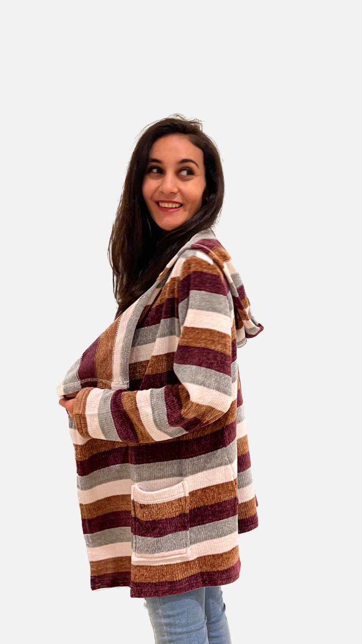 Knitted Stripped Jacket
