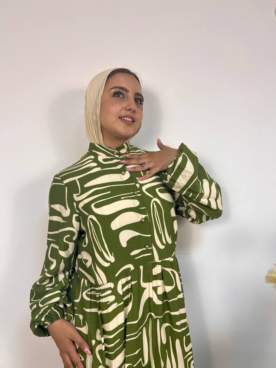 Green summer dress