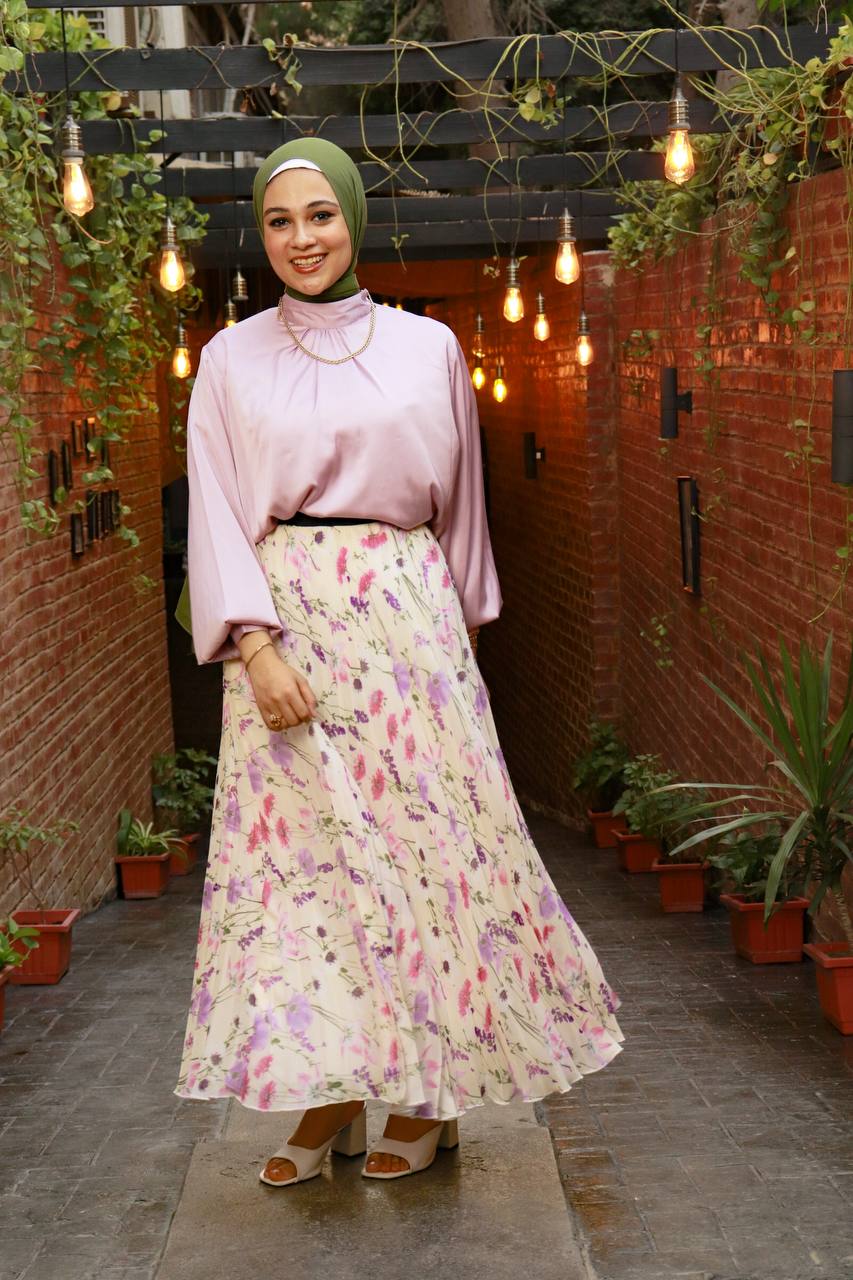 Floral Chiffon skirt