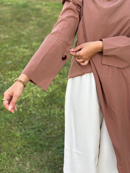 Mocha Mousse Top