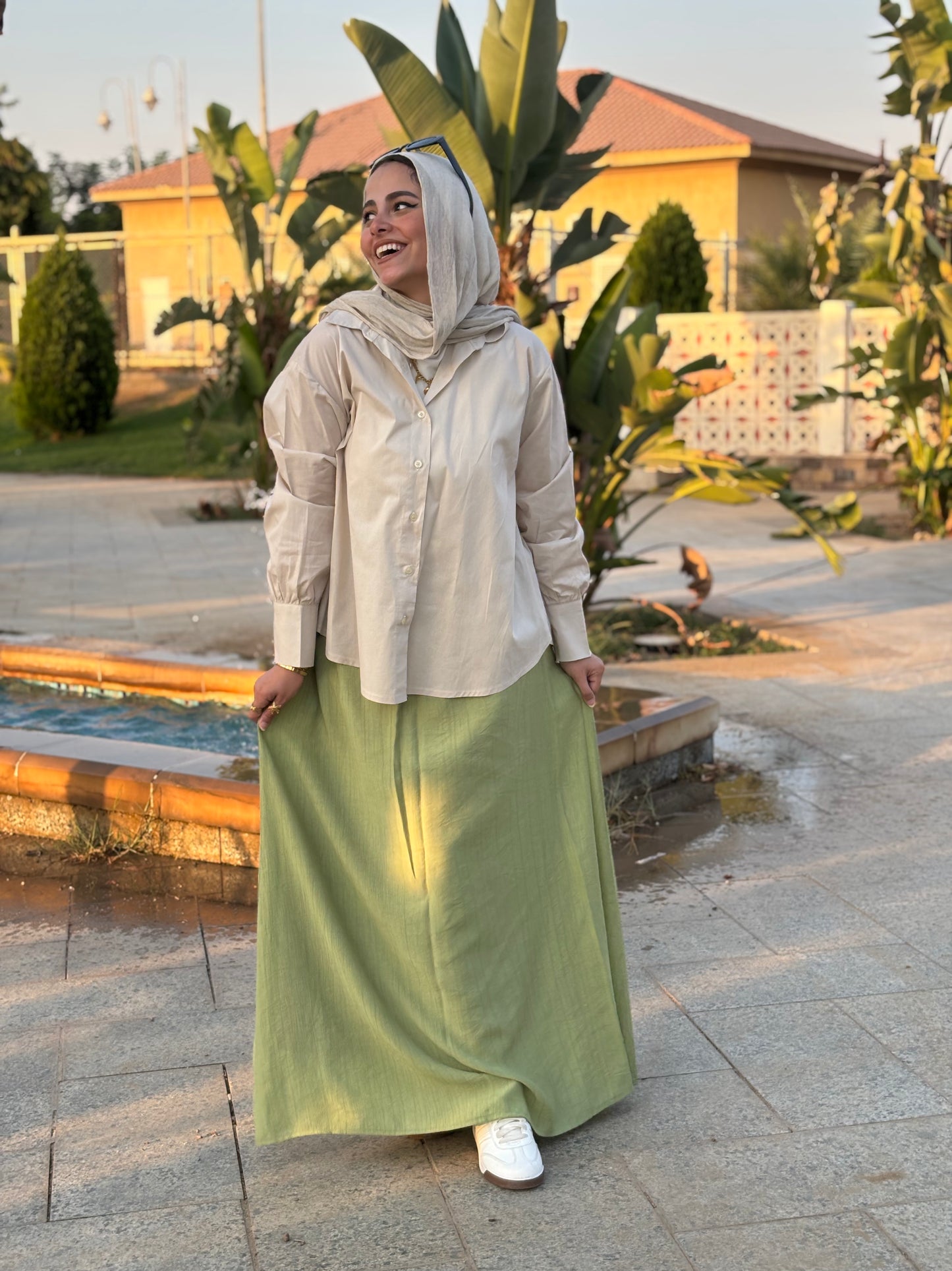 Galaxy Green Skirt
