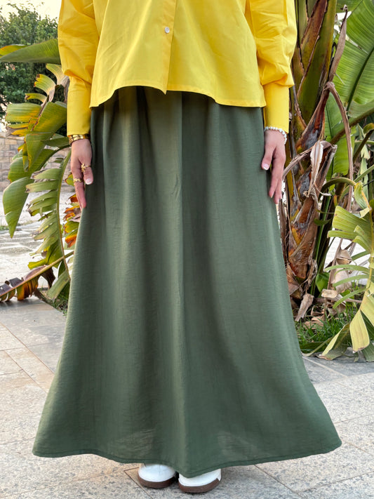 Galaxy Olive Skirt