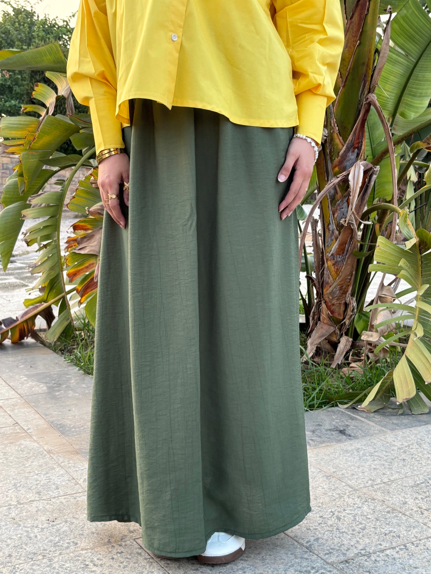 Galaxy Olive Skirt