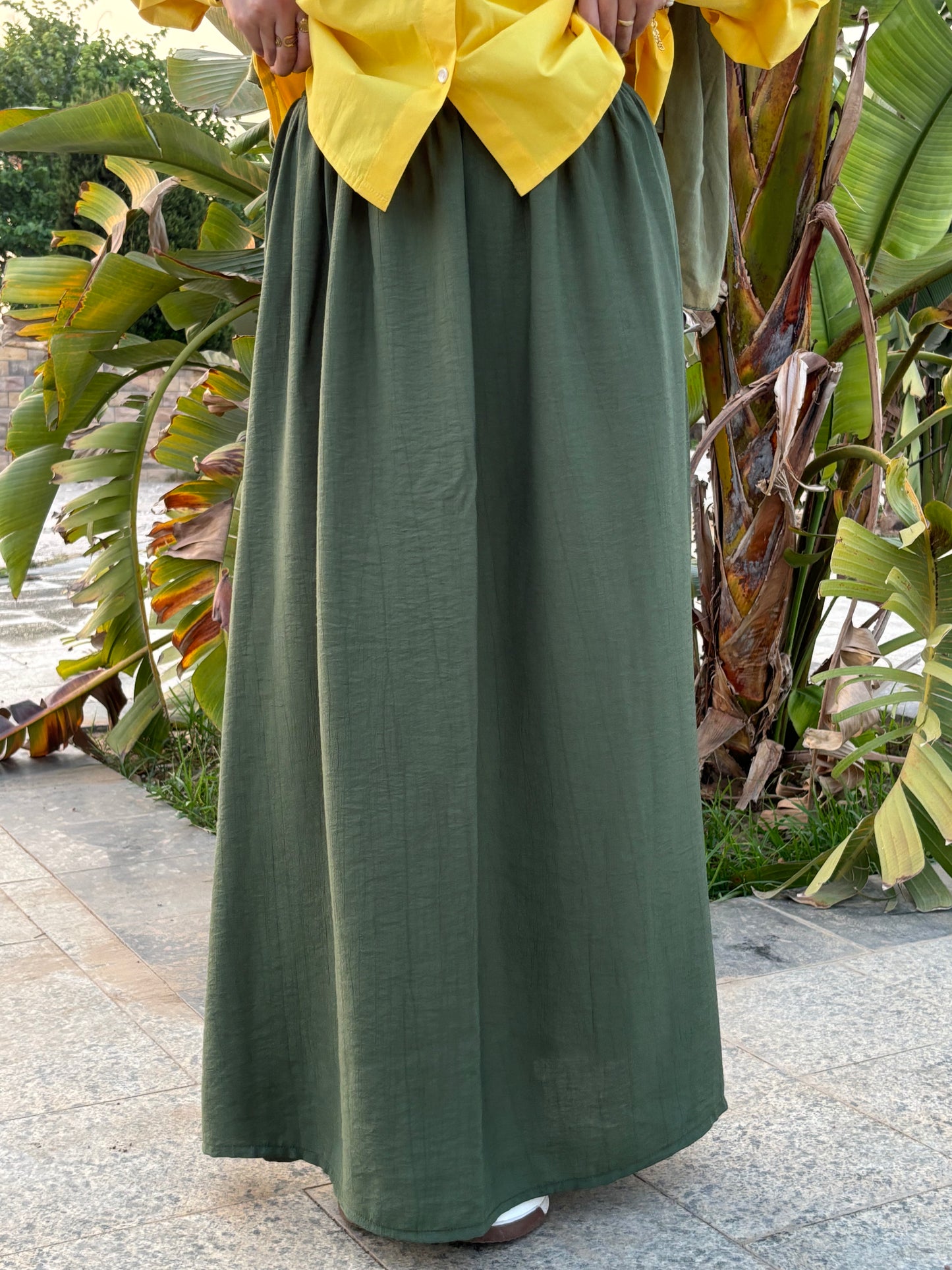 Galaxy Olive Skirt