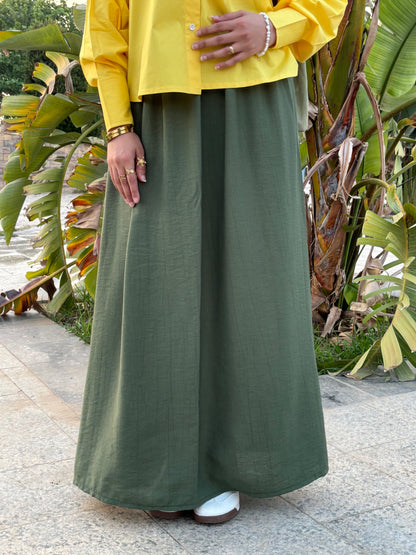 Galaxy Olive Skirt