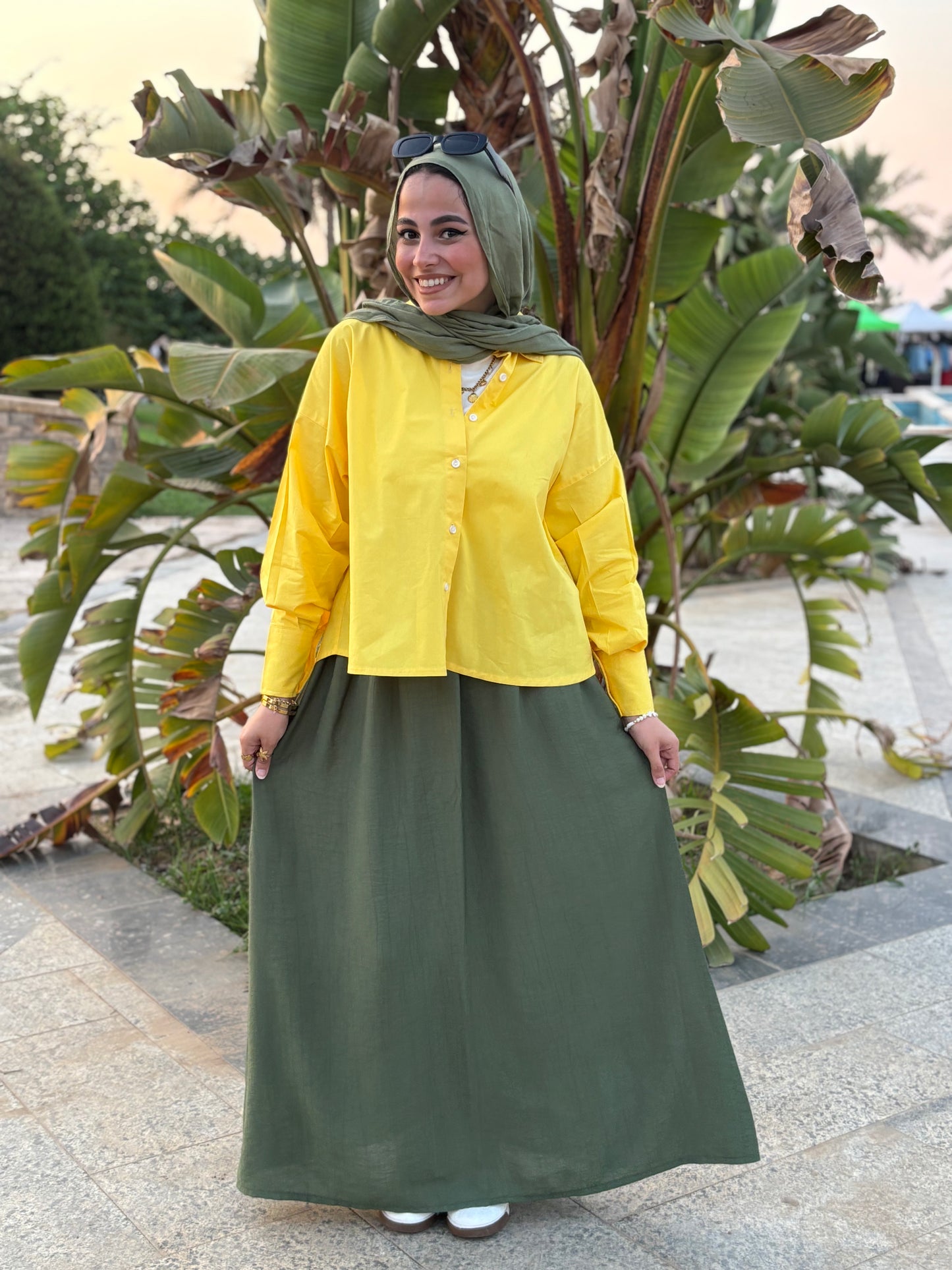 Poplin Vibes Yellow Shirt