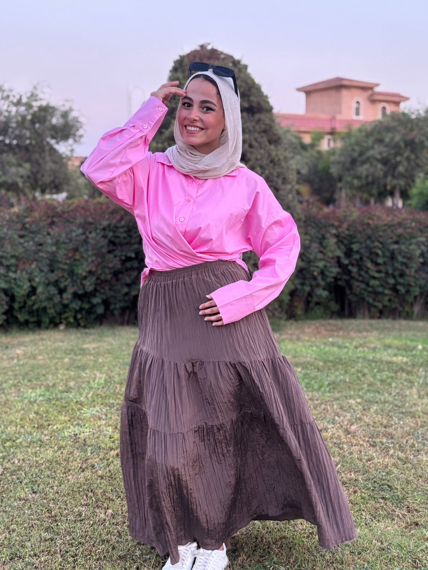 Poplin Vibes Rose Shirt
