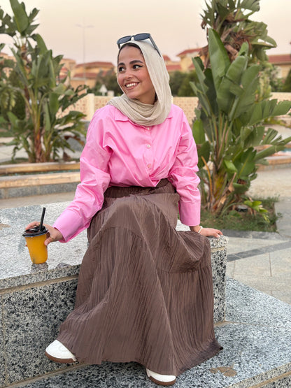 Poplin Vibes Rose Shirt