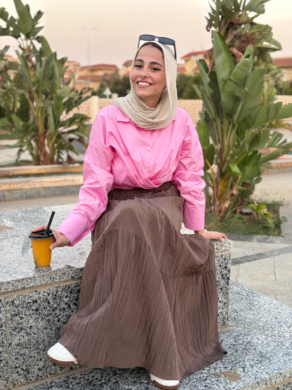 Poplin Vibes Rose Shirt