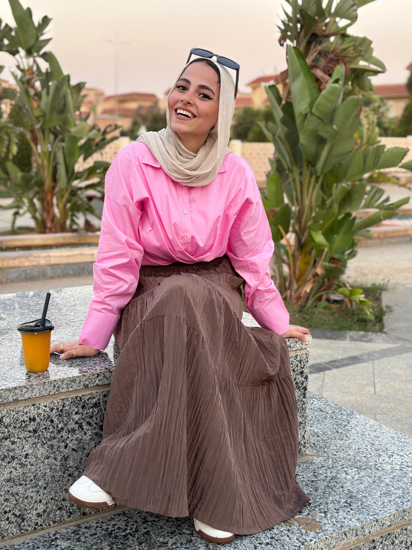 Poplin Vibes Rose Shirt