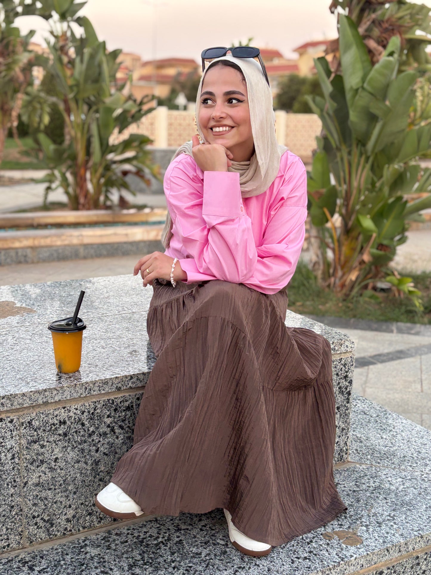Poplin Vibes Rose Shirt