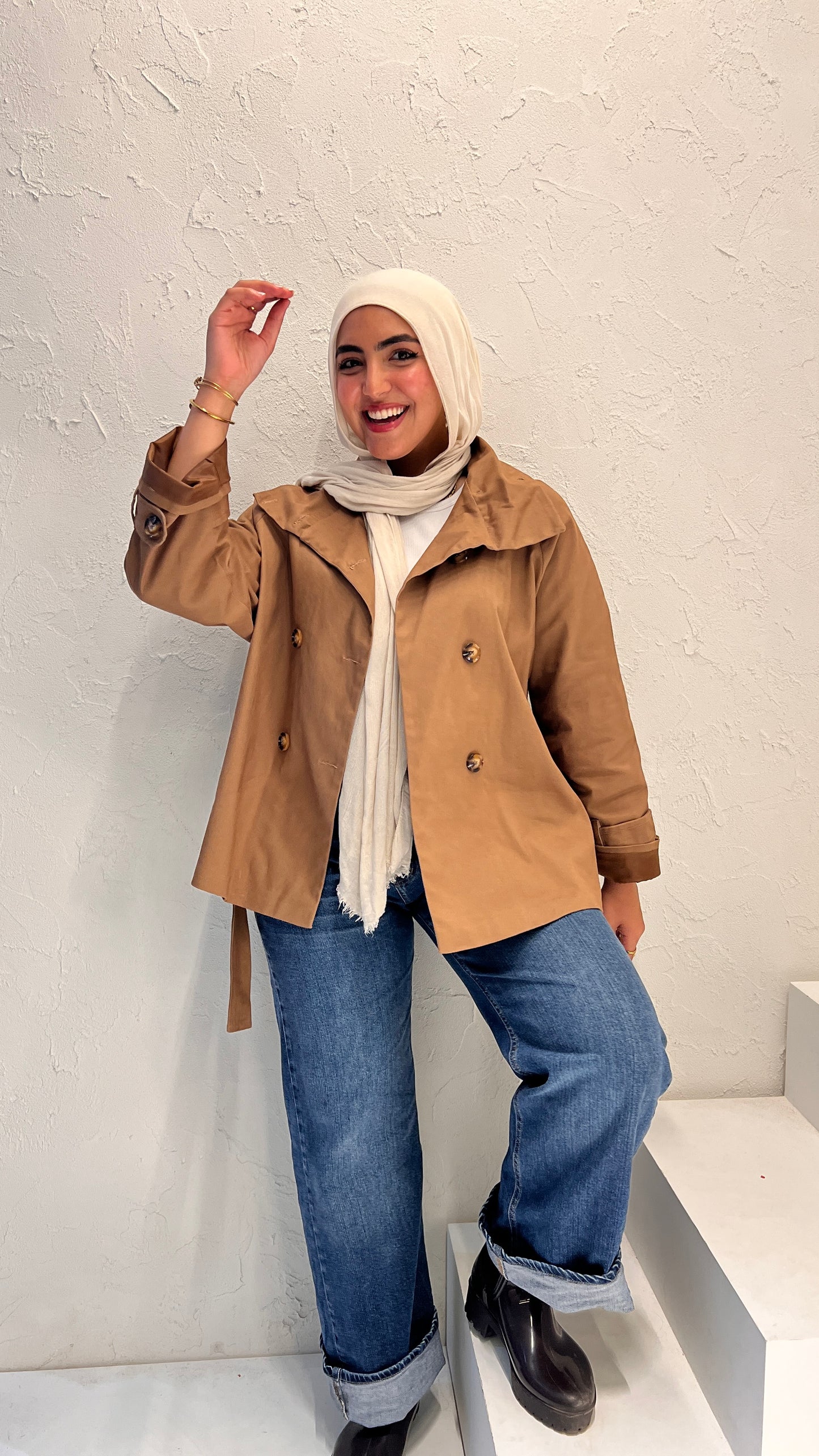 Warm Beige Lined  Jackets