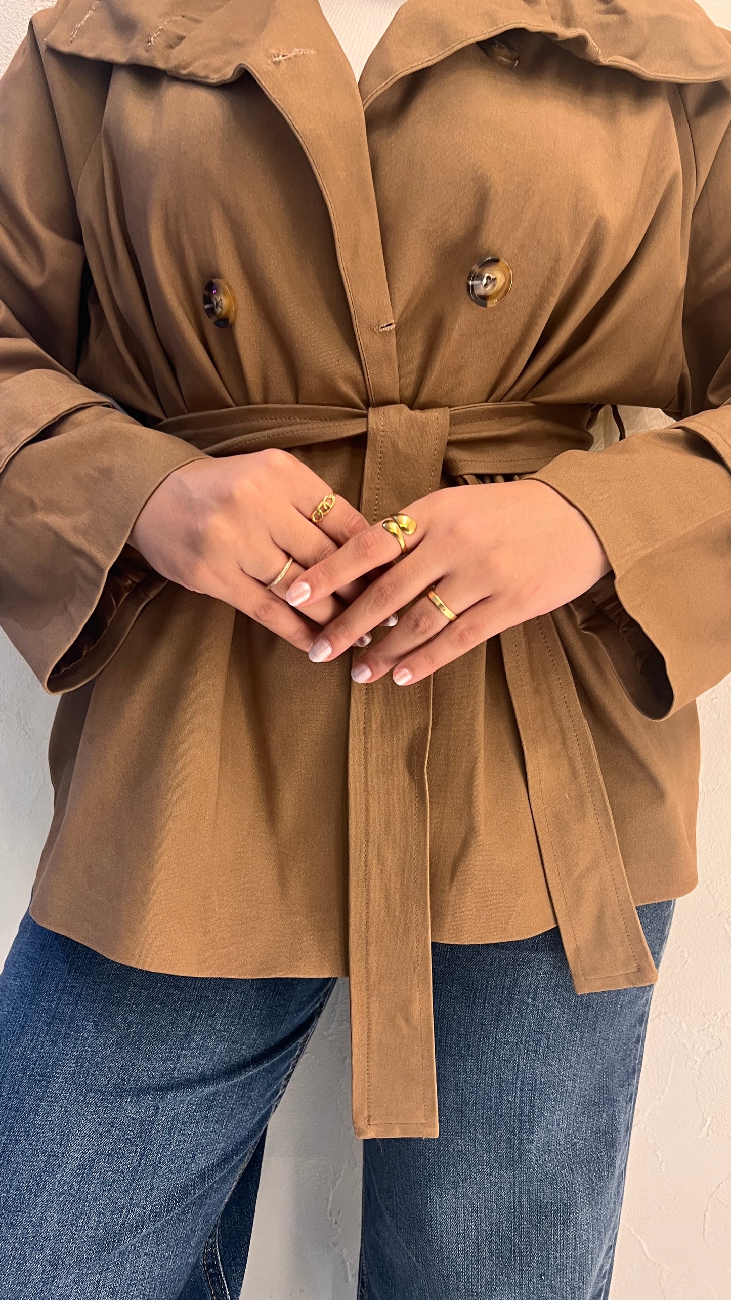 Warm Beige Lined  Jackets