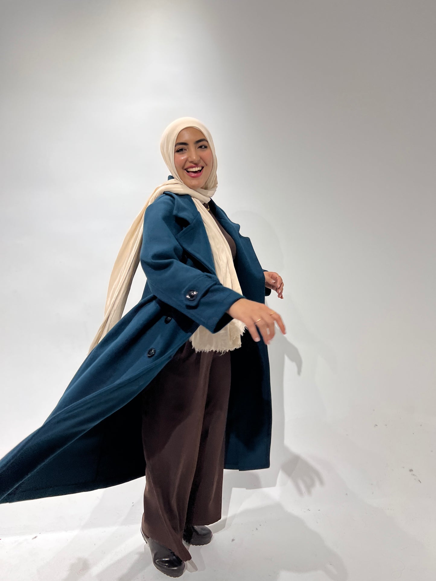 Teel Blue Goukh Coat