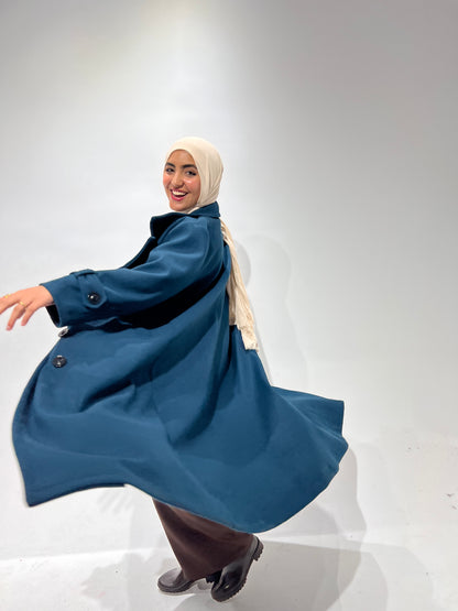 Teel Blue Goukh Coat