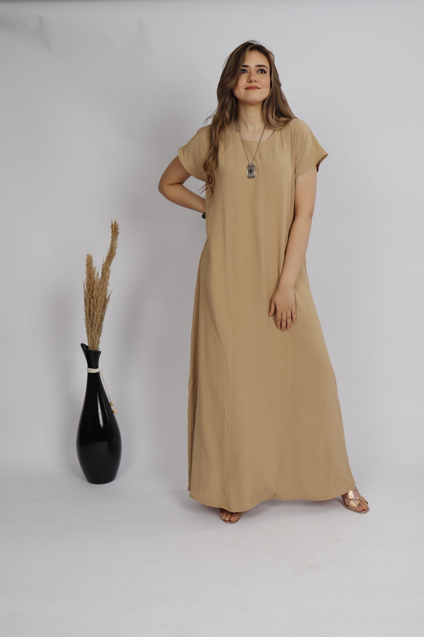 Basic Beige Dress