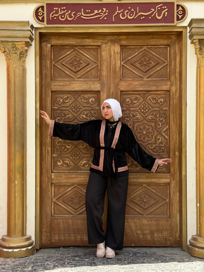 Royal Heritage  Red Stripped Cardigan