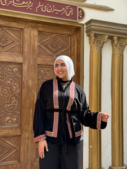 Royal Heritage  Red Stripped Cardigan