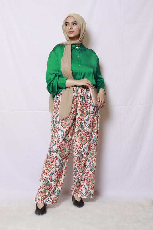 Satin Green Shirt