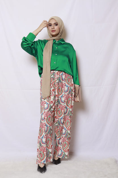 Satin Green Shirt