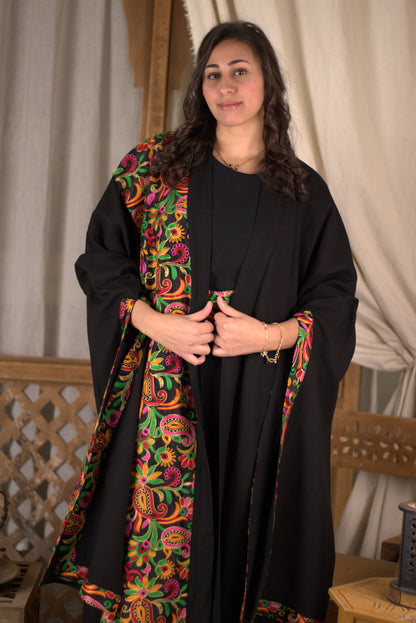 Colorful Shawl Kaftan Long Sleeve