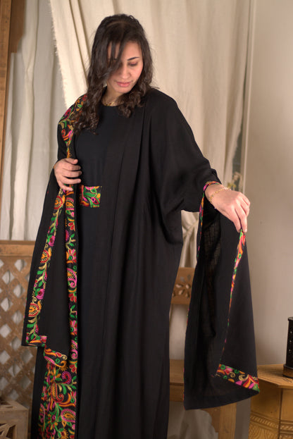 Colorful Shawl Kaftan Long Sleeve