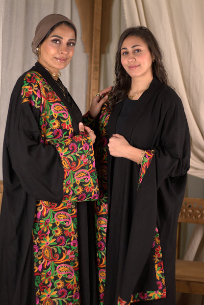 Colorful Shawl Kaftan Long Sleeve