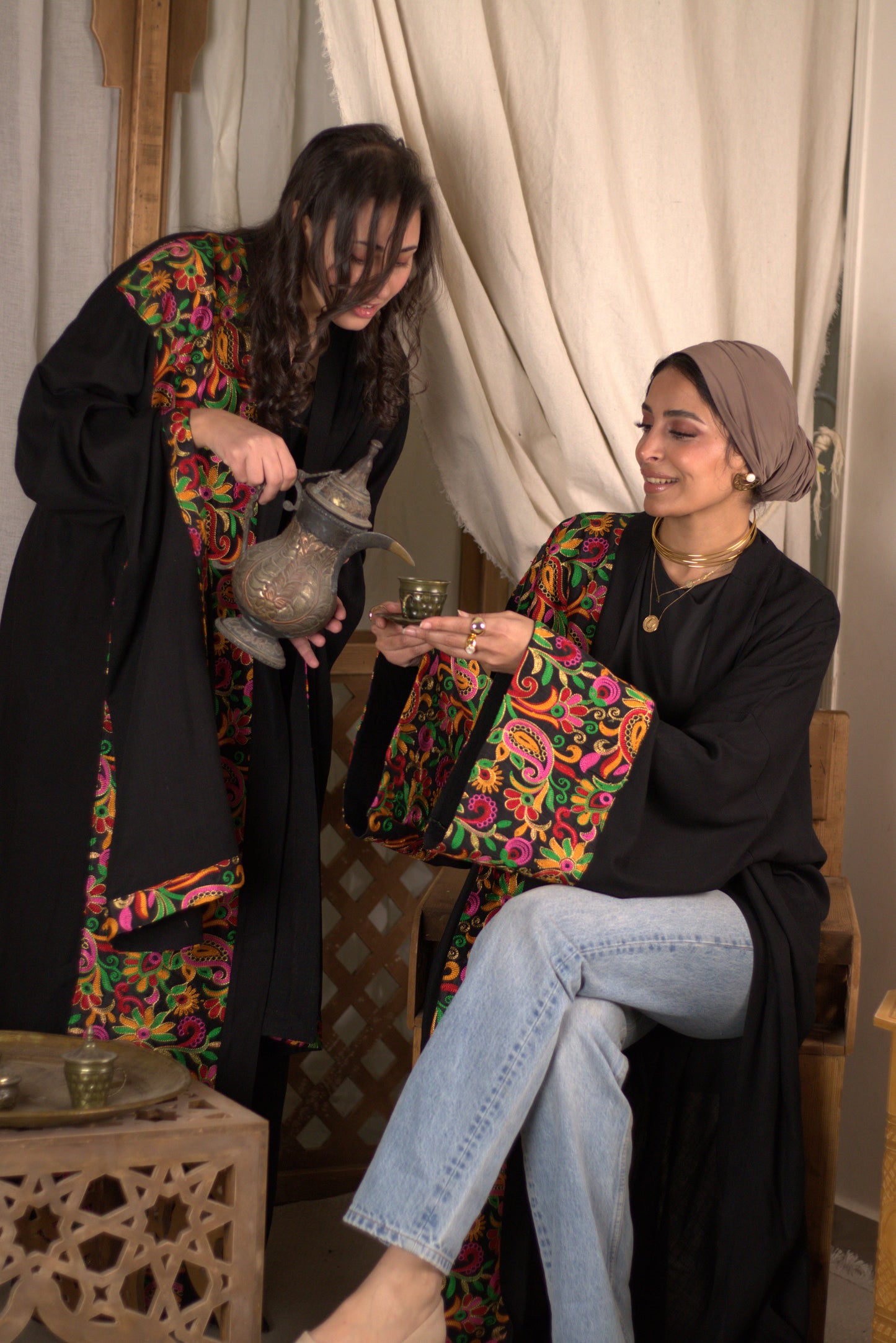 Colorful Shawl Kaftan