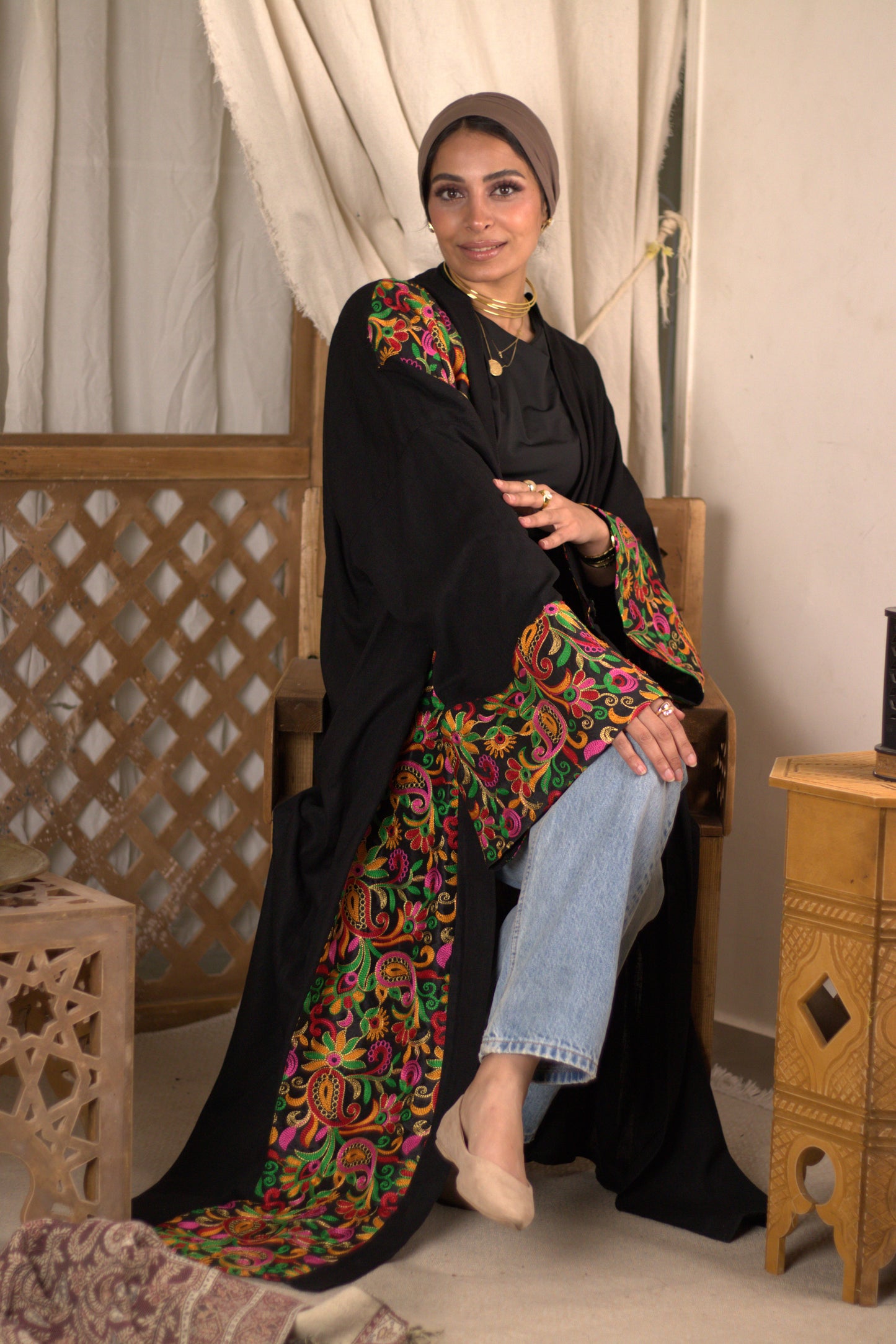 Colorful Shawl Kaftan