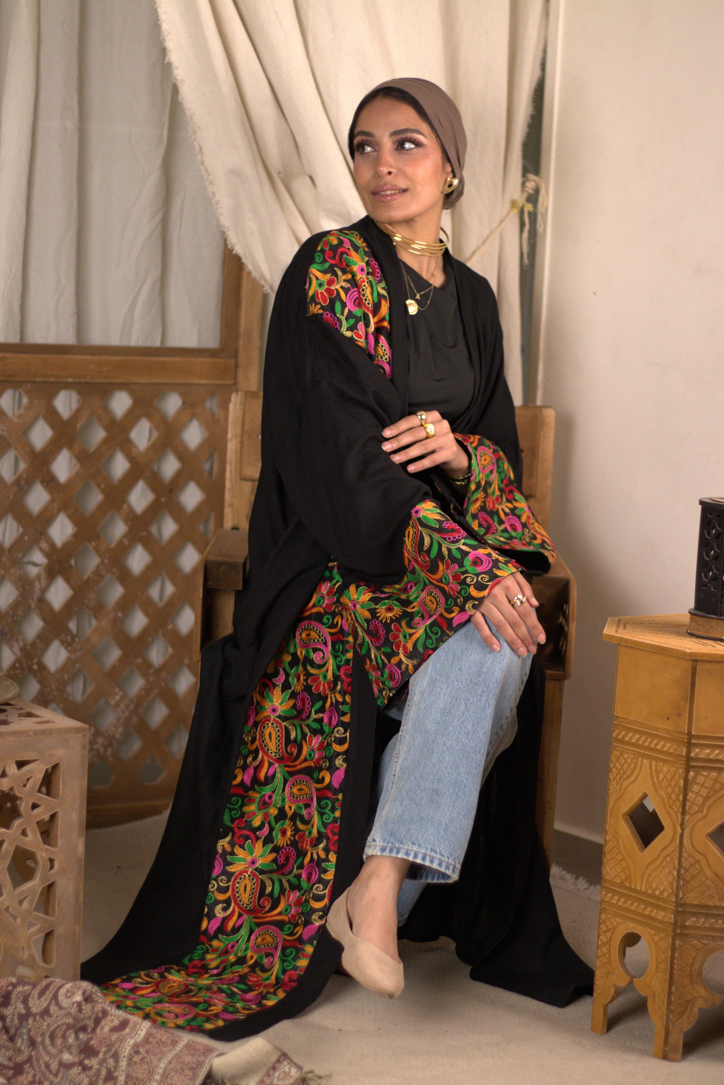 Colorful Shawl Kaftan