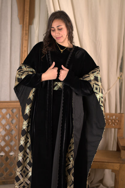 Royal Kaftan Black & Gold