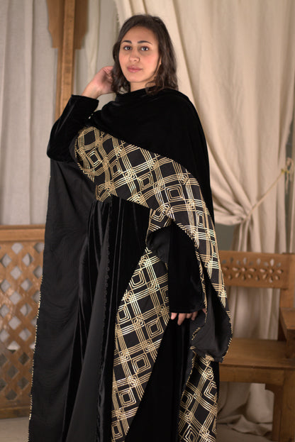 Royal Kaftan Black & Gold