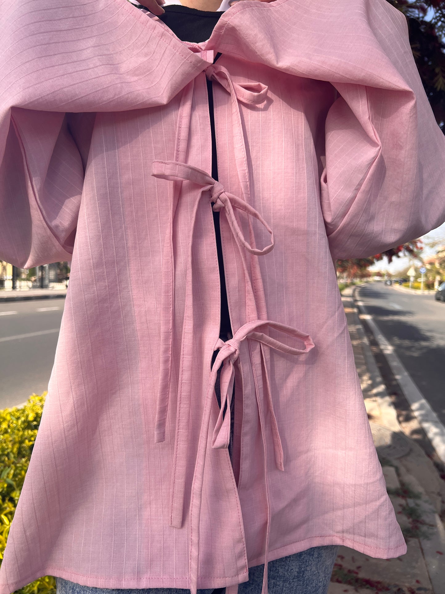 Pink Powder tie top