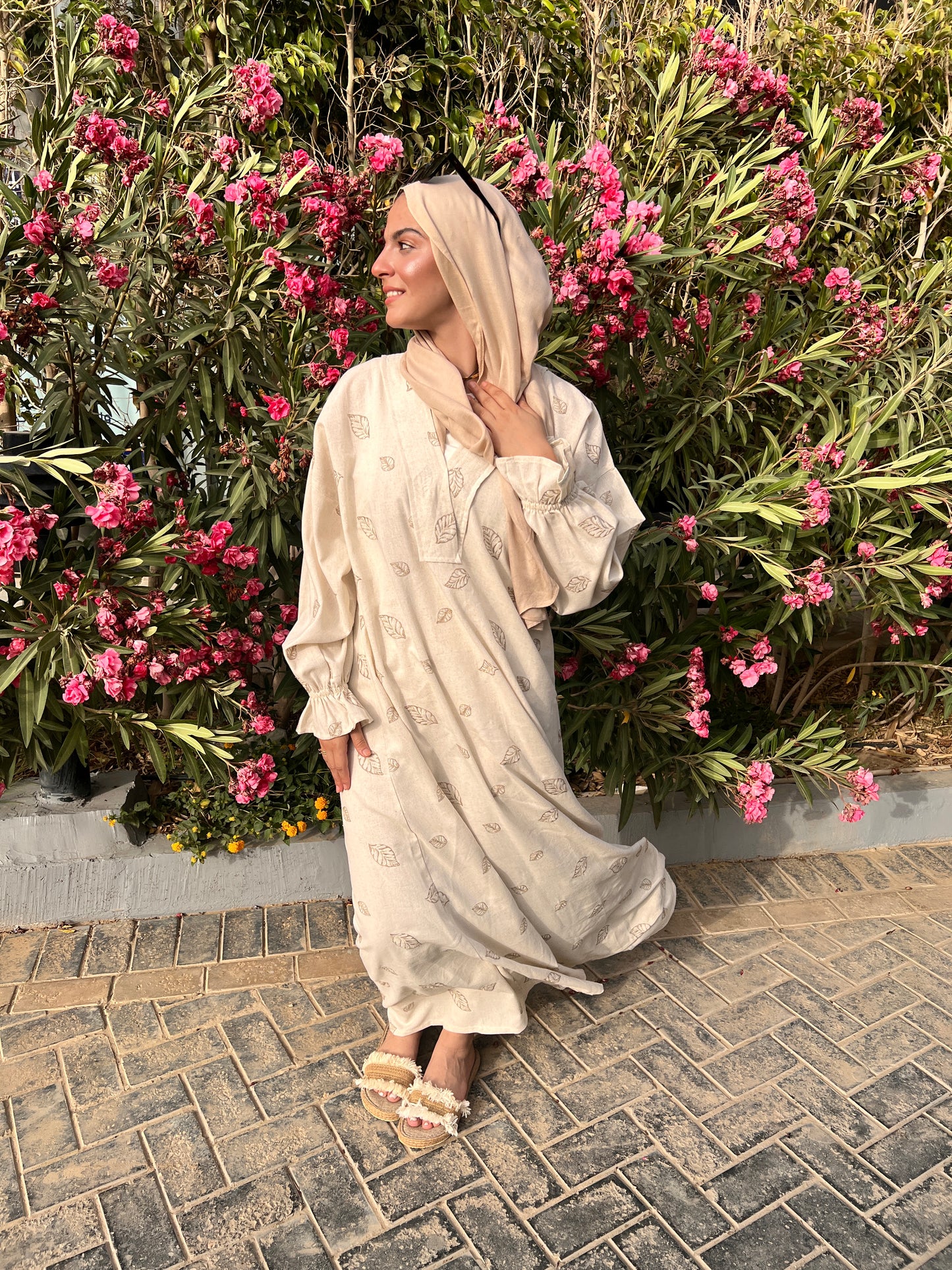Leaves print Dress